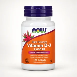 NOW Foods Vitamin D3 2000 IU - 120 Kapsler