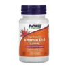 NOW Foods Vitamin D3 2000 IU - 120 Kapsler